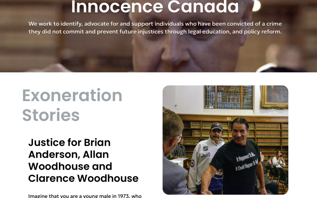Innocence Canada Launches New Website